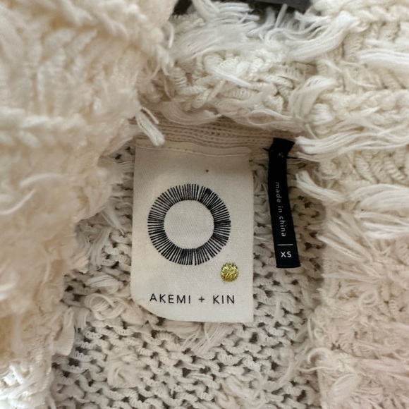 Anthropologie Akemi + Kim Beige Boucle Cardigan, Women’s Size XS - Picture 8 of 10